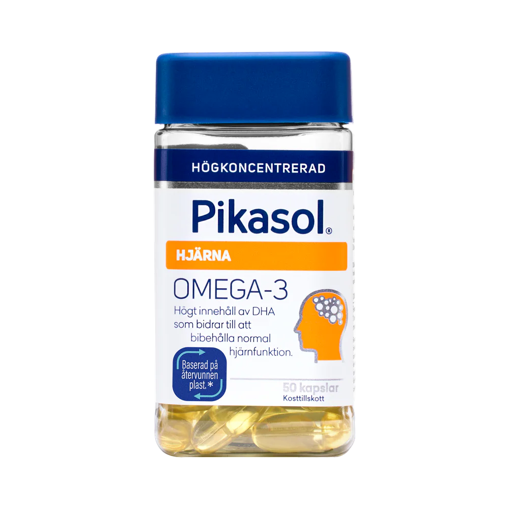 Pikasol Hjärna Omega-3 kapslar 50 st