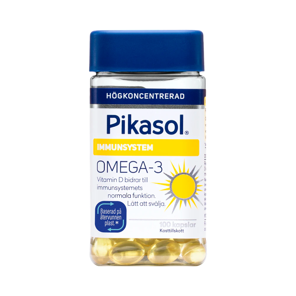 Pikasol Immunsystem Omega-3 kapslar 100 st