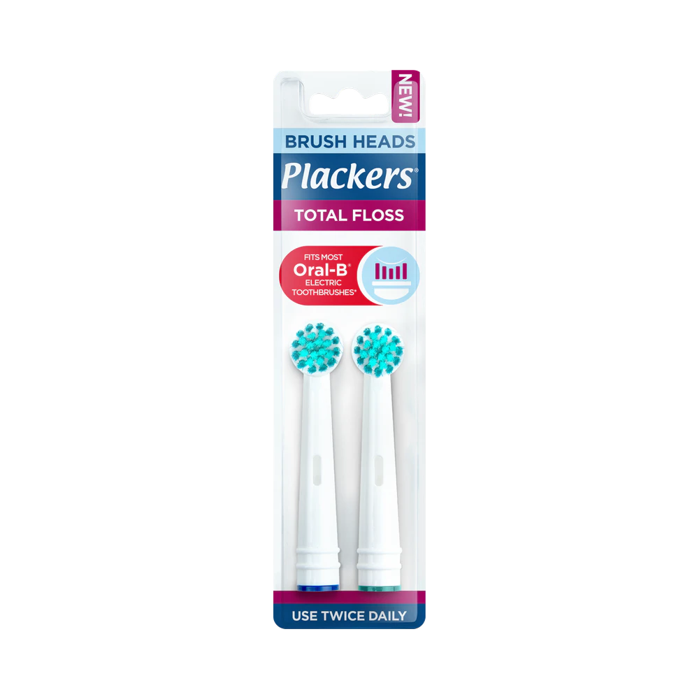 Plackers Brush head refills Total Tandborsthuvuden floss 2 st