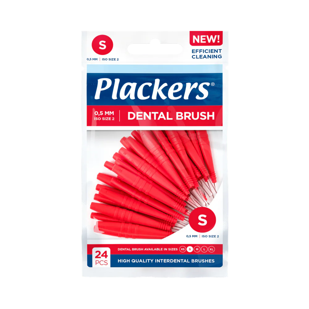 Plackers S 0,5 mm dental brush 24 st