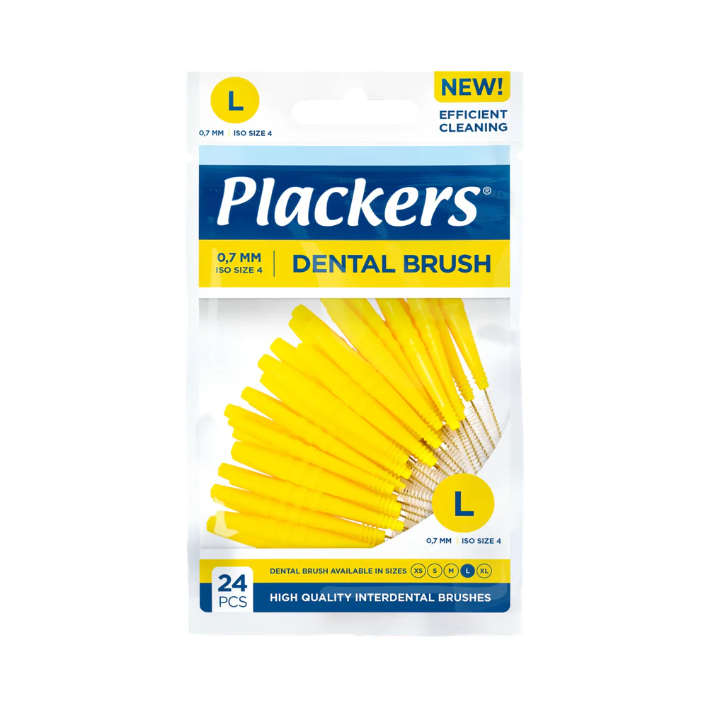Plackers L 0,7 mm dental brush 24 st