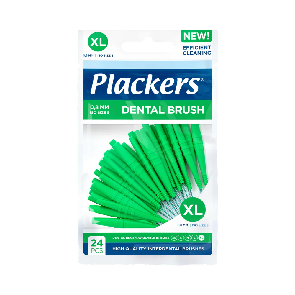 Plackers XL 0,8 mm dental brush 24 st