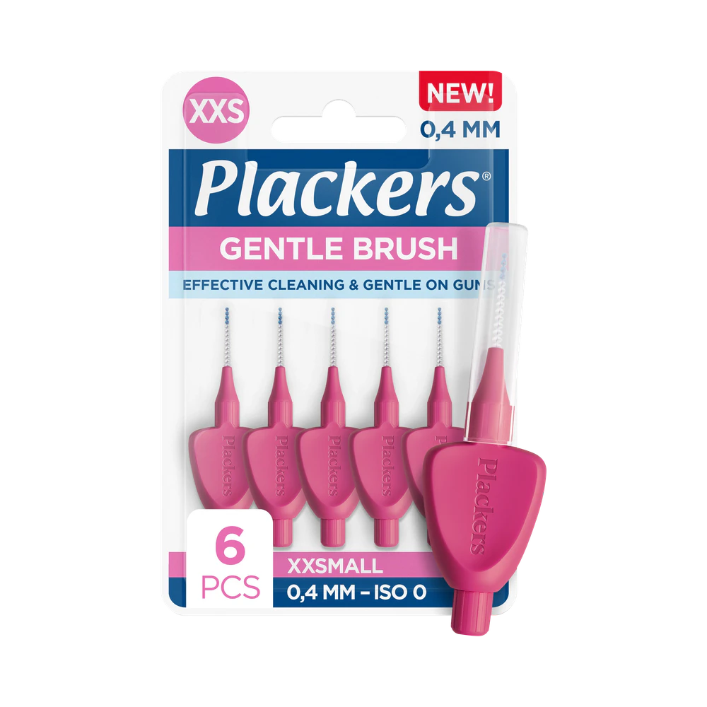 Plackers Gentle Brush 0,4 mm mellanrumsborstar 6 st