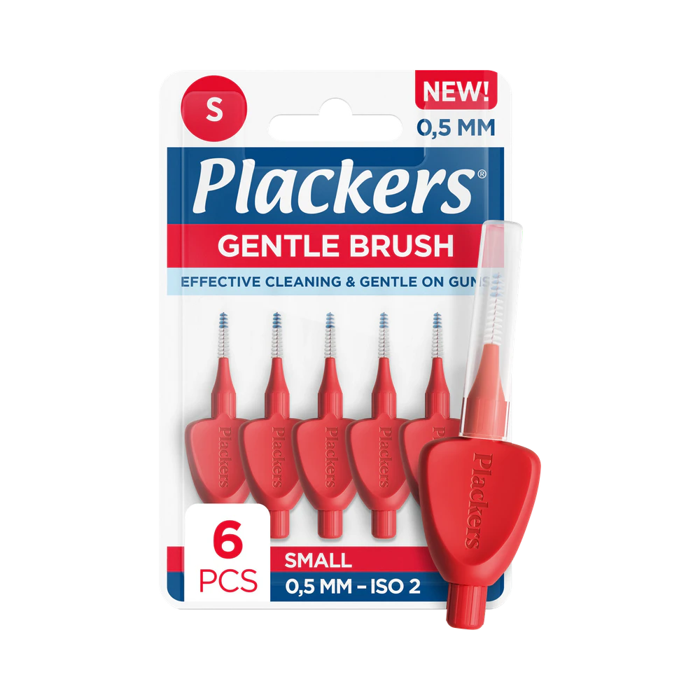 Plackers Gentle Brush 0,5 mm mellanrumsborstar 6 st