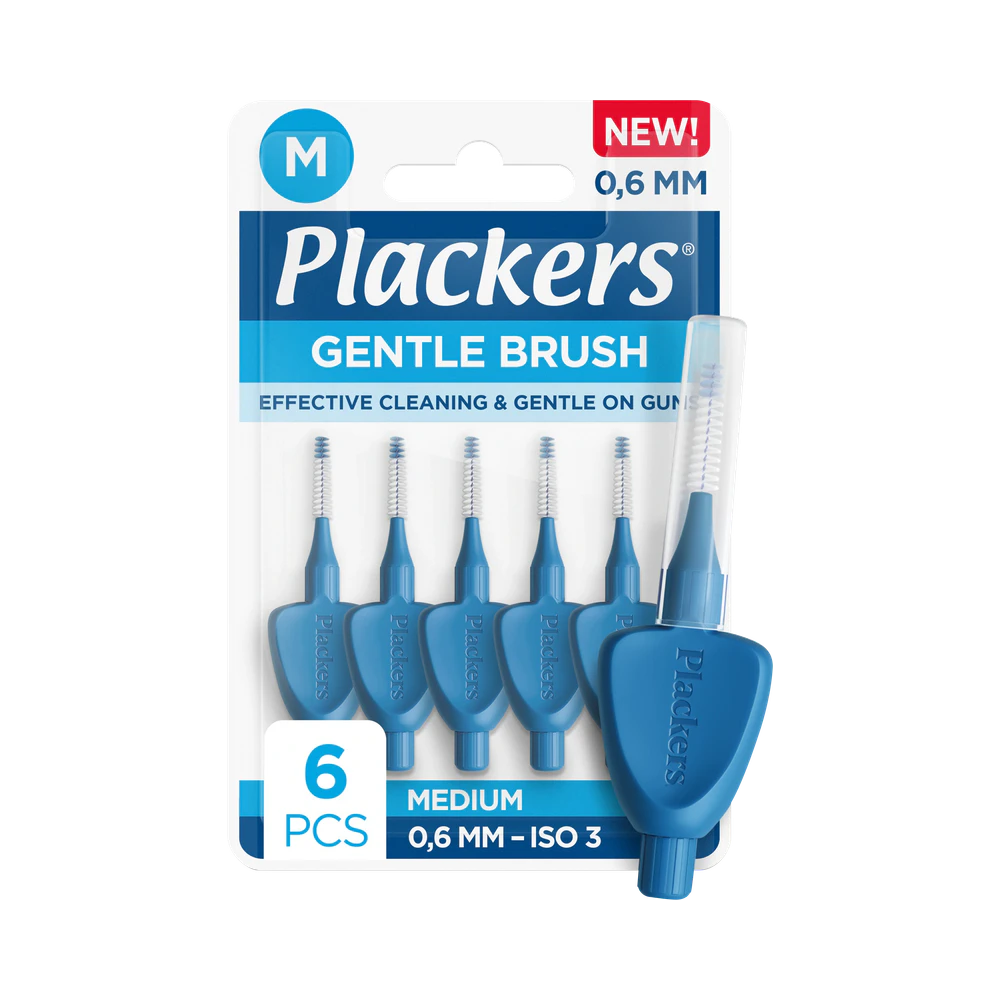 Plackers Gentle Brush 0,6 mm mellanrumsborstar 6 st