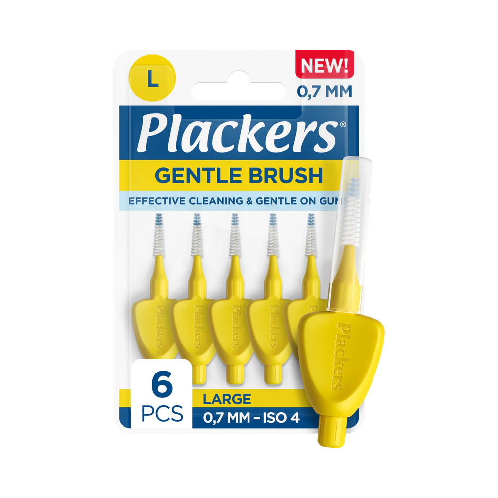 Plackers Gentle Brush 0,7 mm mellanrumsborstar 6 st