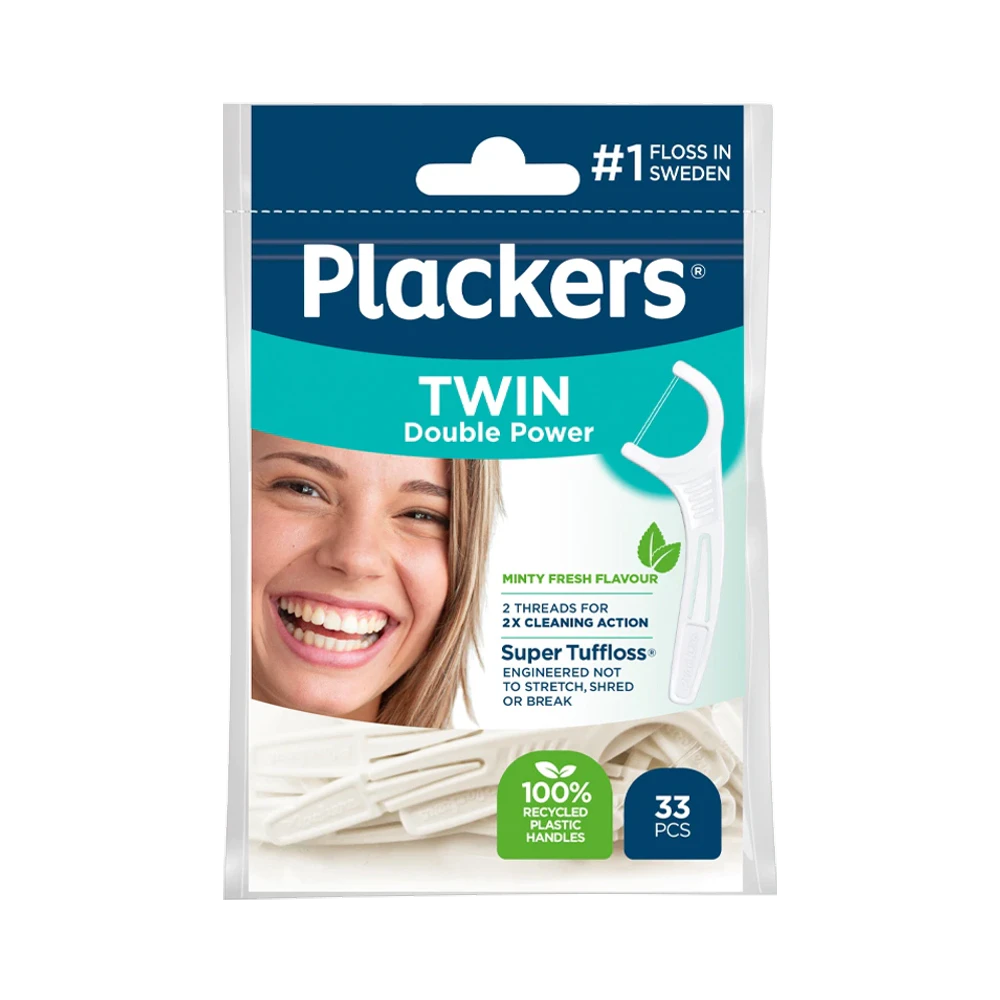 Plackers Twin tandtrådsbygel 33 st