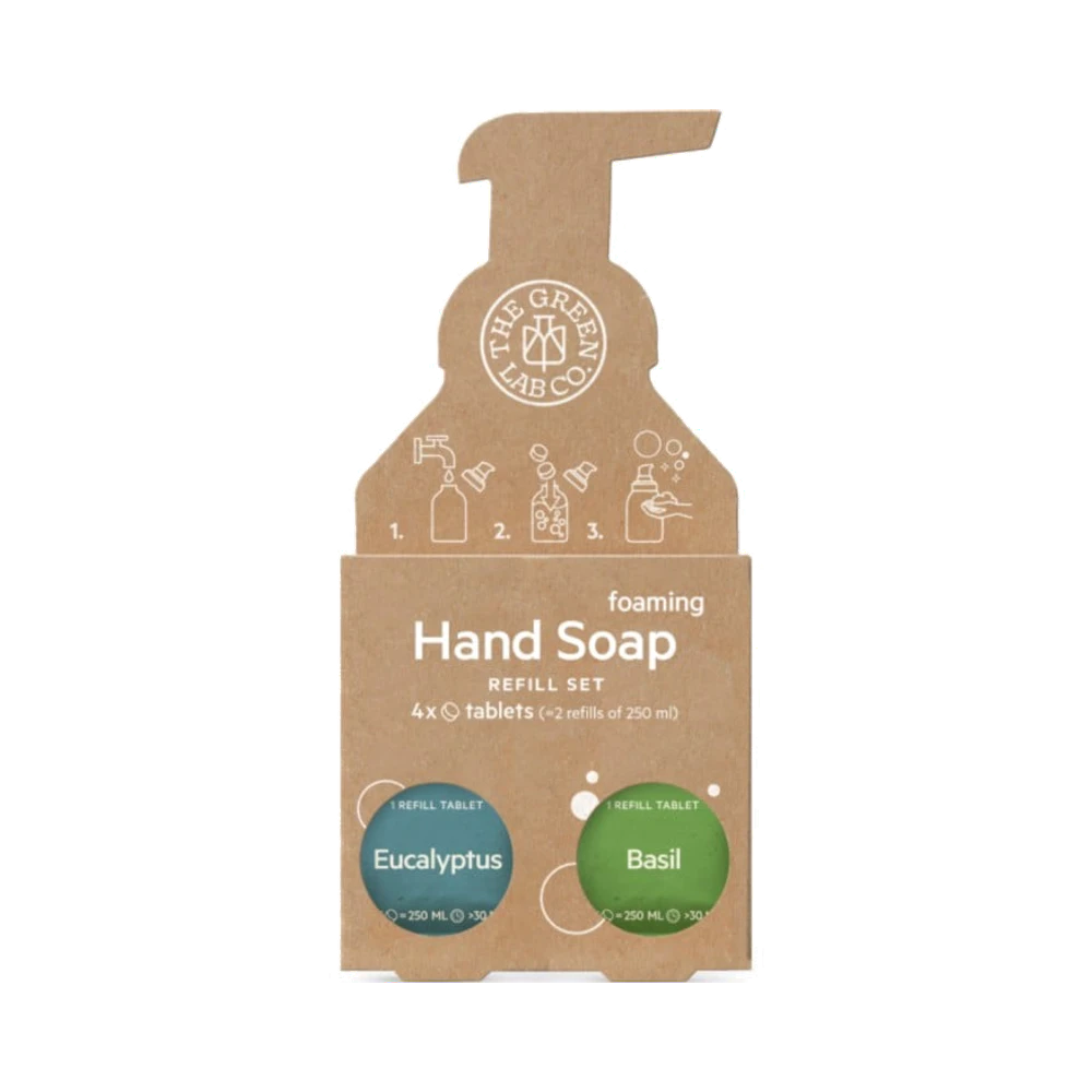 The Green Lab Hand Soap Refill Eucalyptus & Basil 4 tabletter