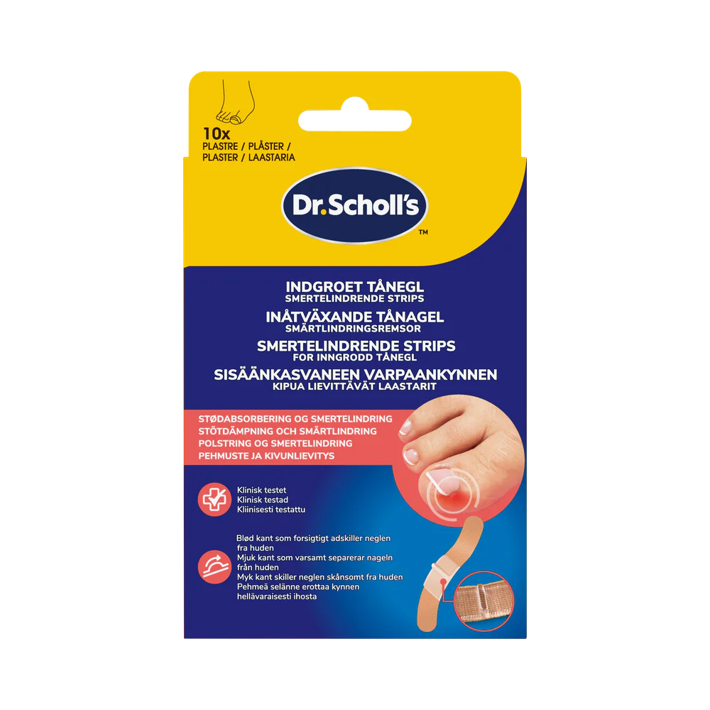 Dr. Scholl’s För Inåtväxande Tånagel smärtlindringsremsor 10 st
