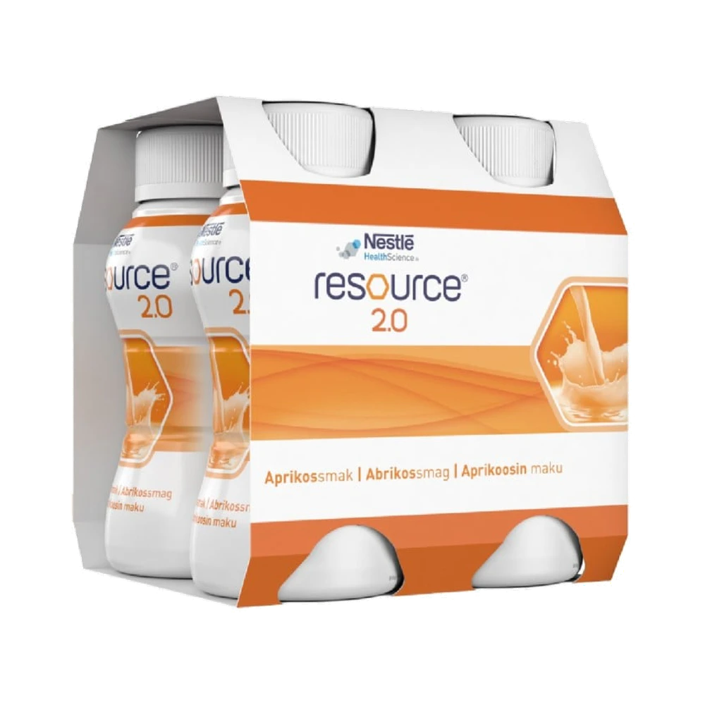 Nestlé Healthscience Resource 2.0 Aprikos näringsdryck 4 x 200 ml