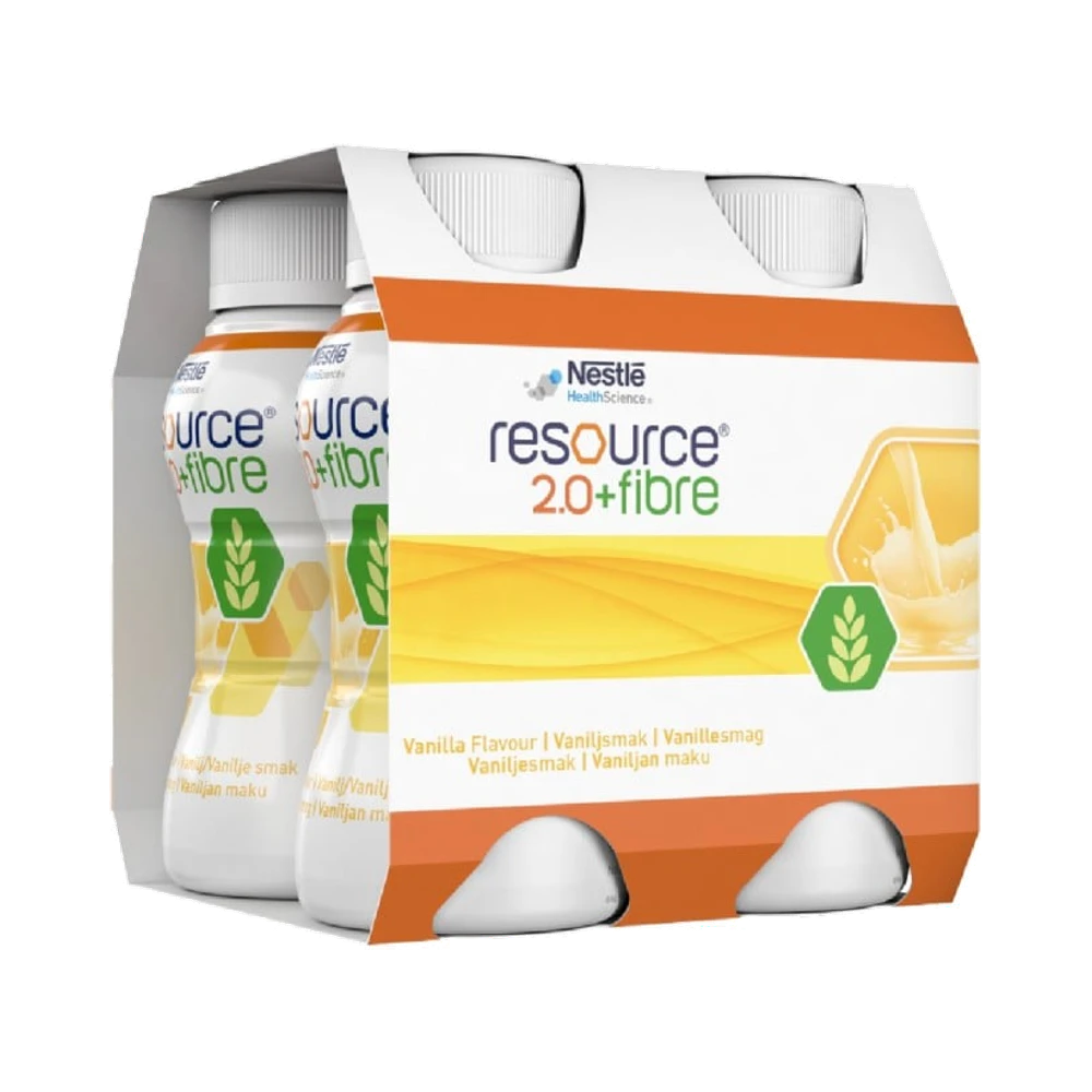 Resource 2.0 + fibre Vanilj näringsdryck 4×200 ml