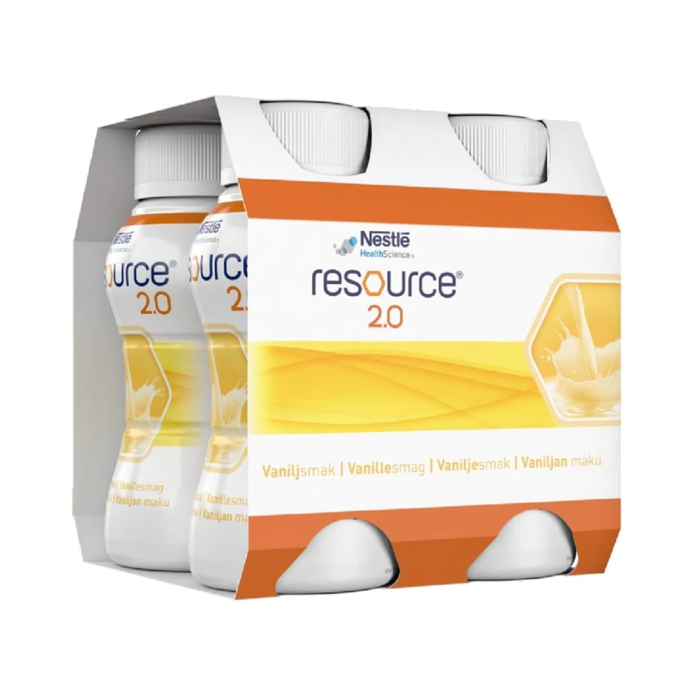 Nestlé Healthscience Resource 2.0 Vanilj näringsdryck 4 x 200 ml