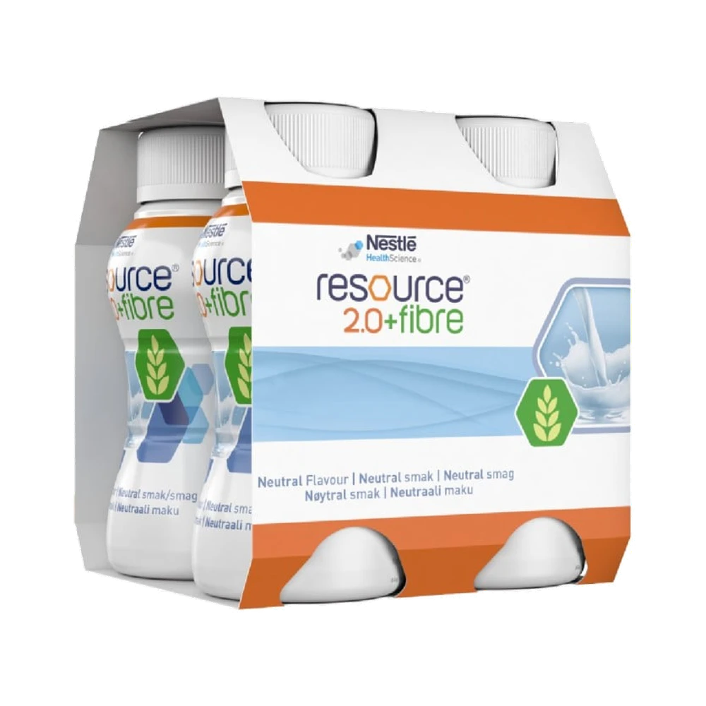 Resource 2.0 + fibre Neutral näringsdryck 4 x 200 ml