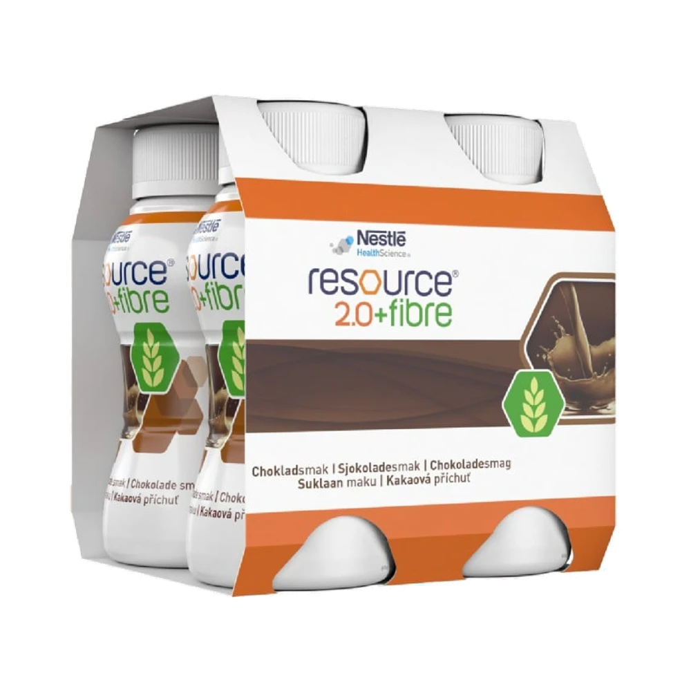 Nestlé Healthscience Resource 2.0 Fibre Choklad näringsdryck 4 x 200 ml