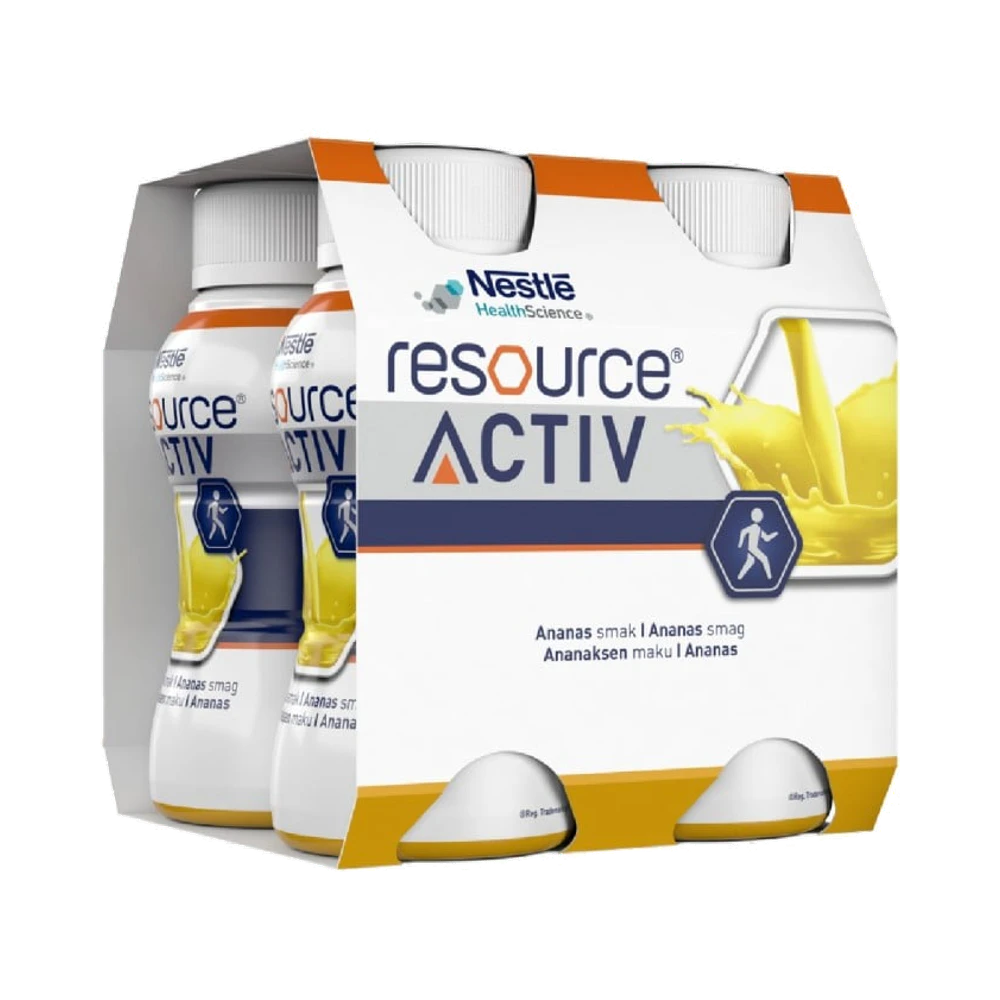 Resource Activ Ananassmak näringsdryck 4×200 ml