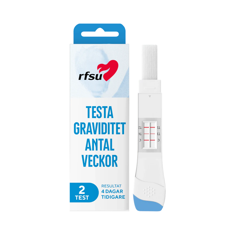 RFSU Weeks graviditetstest med veckoindikator 2 st