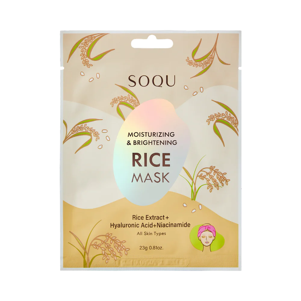 SOQU Rice sheet mask 1 st