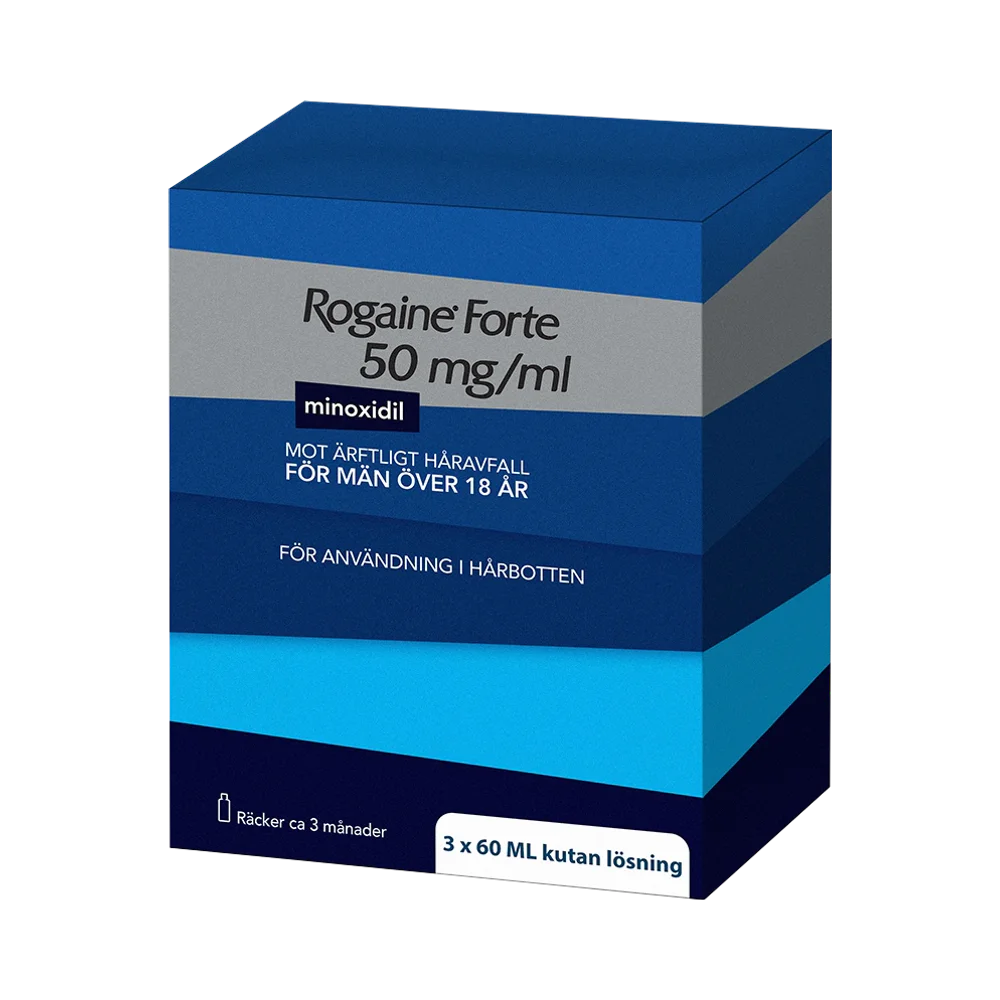 Rogaine Forte 50 mg/ml lösning 3×60 ml