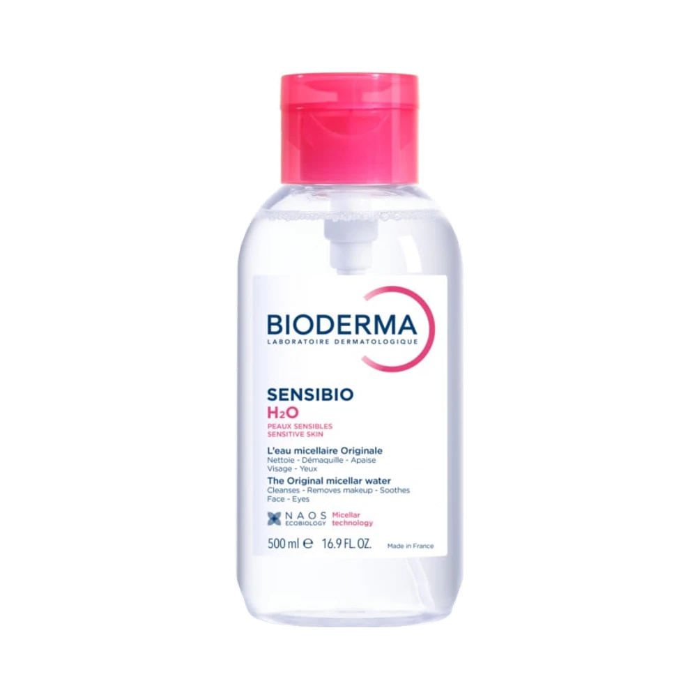 Bioderma Sensibio H2O pumpflaska micellärvatten 500 ml