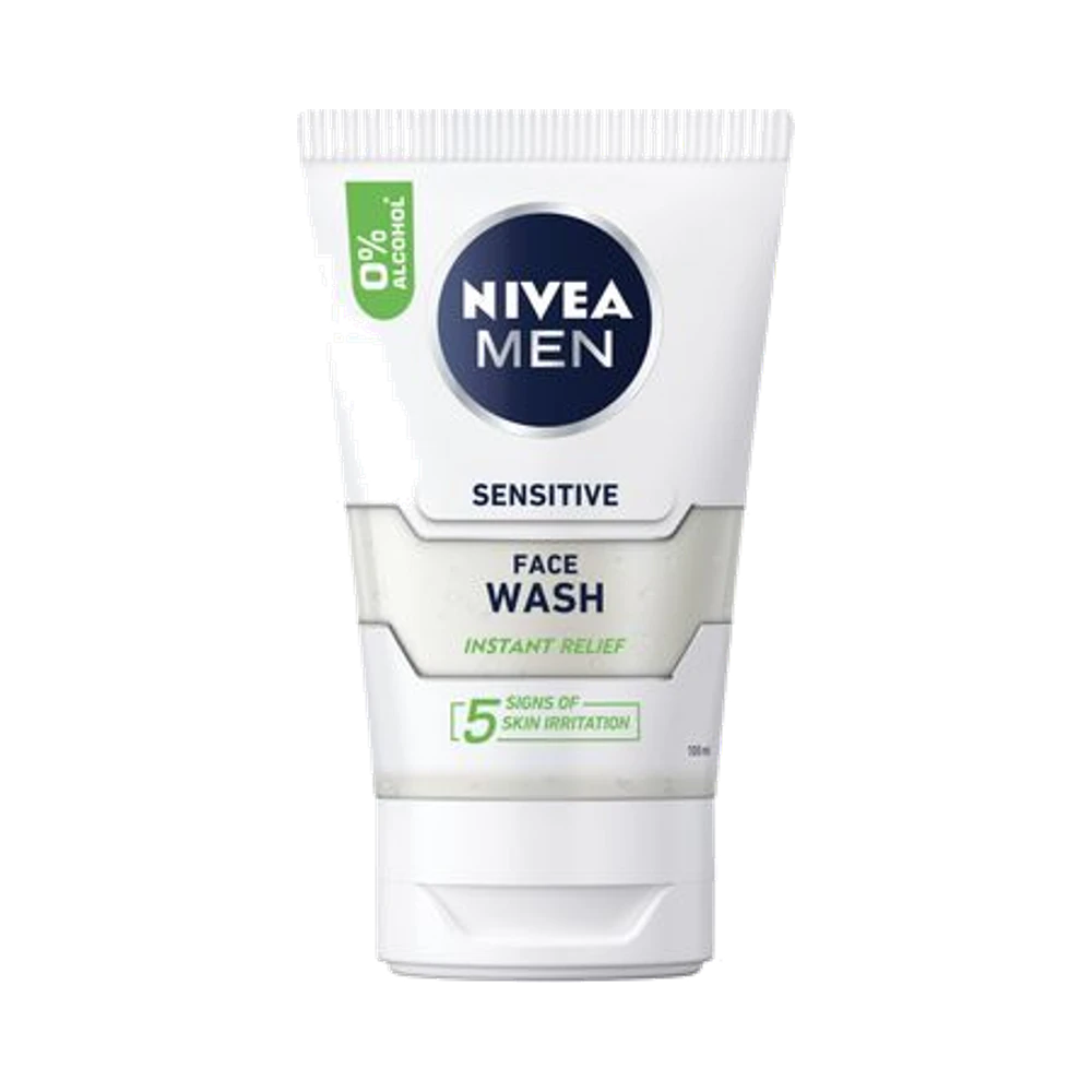 NIVEA MEN Sensitive Face Wash för irriterad hud ansiktskräm 100 ml
