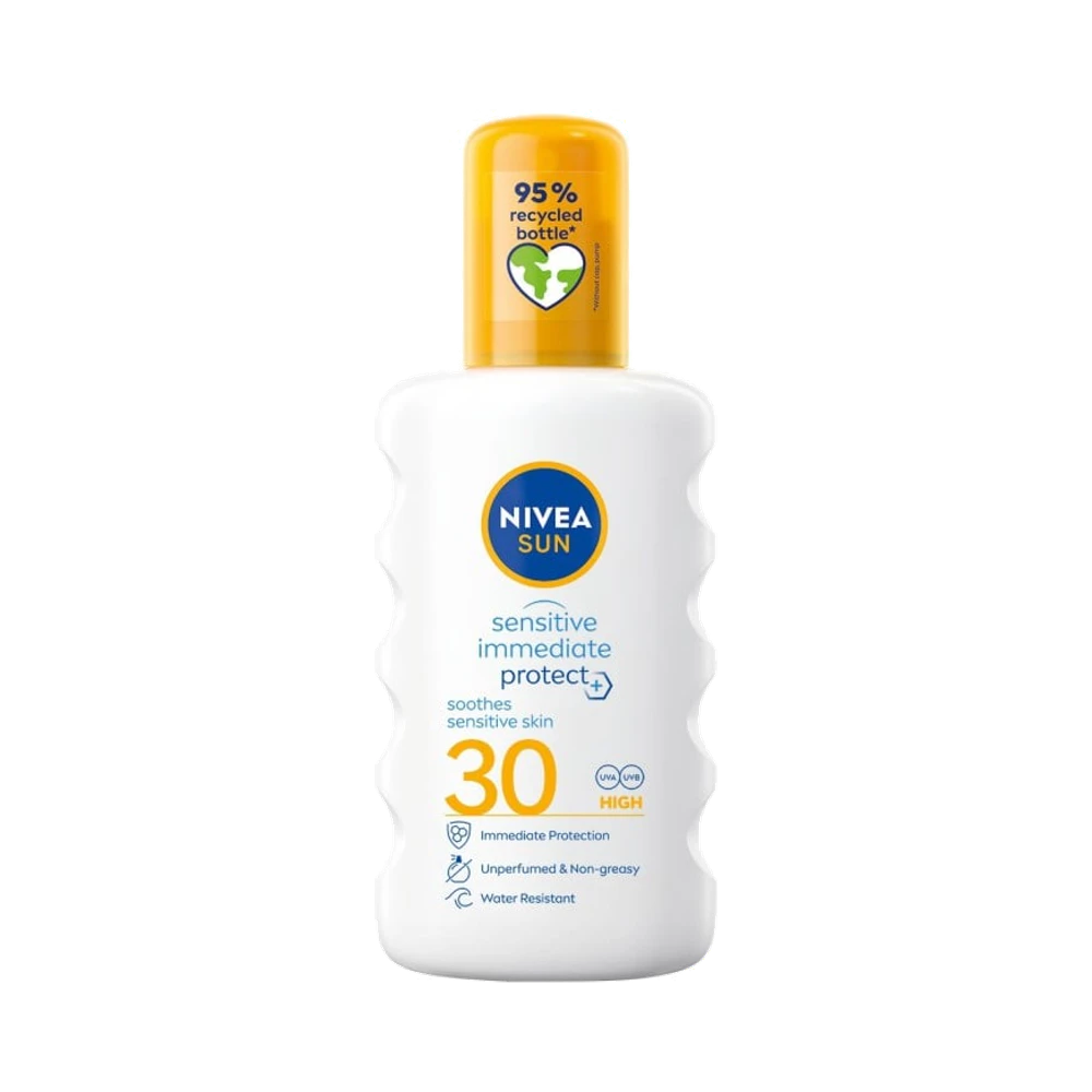 NIVEA SUN Solspray Sensitive Immediate Protect Soothing SPF30 spray 200 ml