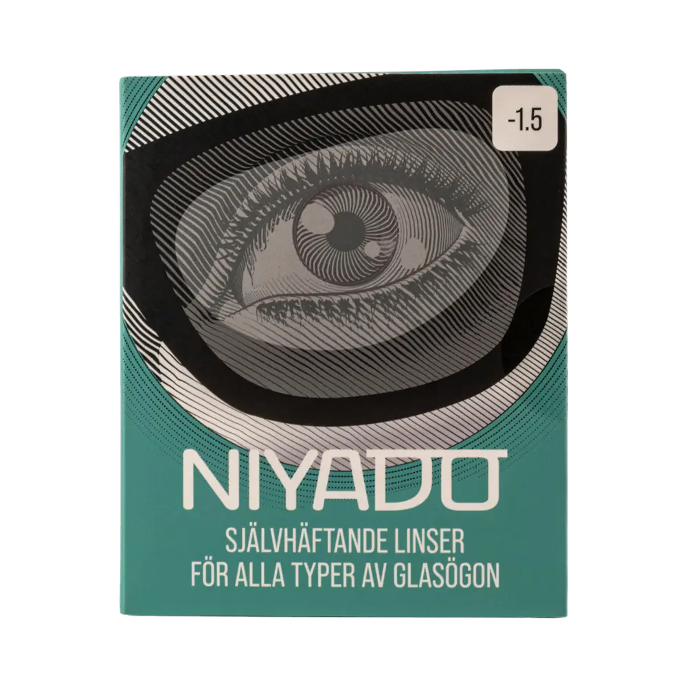 NIYADO Självhäftande Optiska silikonlinser -1,5 1 par