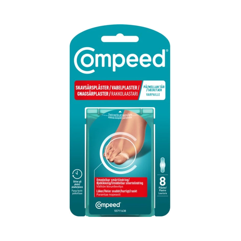 Compeed On Toes för tårna skavsårsplåster 8 st