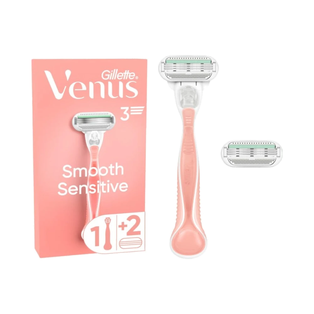 Gillette Venus Smooth Sensitive Pink rakhyvel 1 st + rakblad 2 st