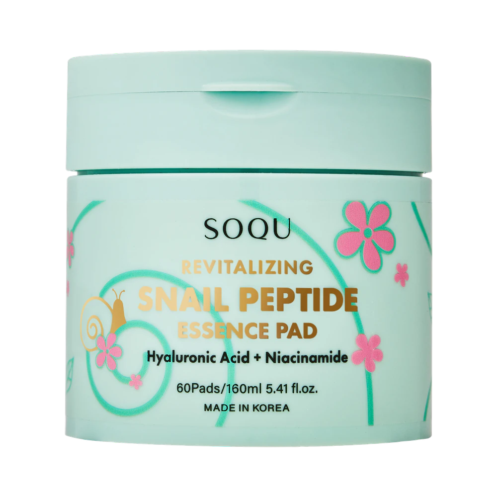 SOQU Snail Peptide essence pad 60 st