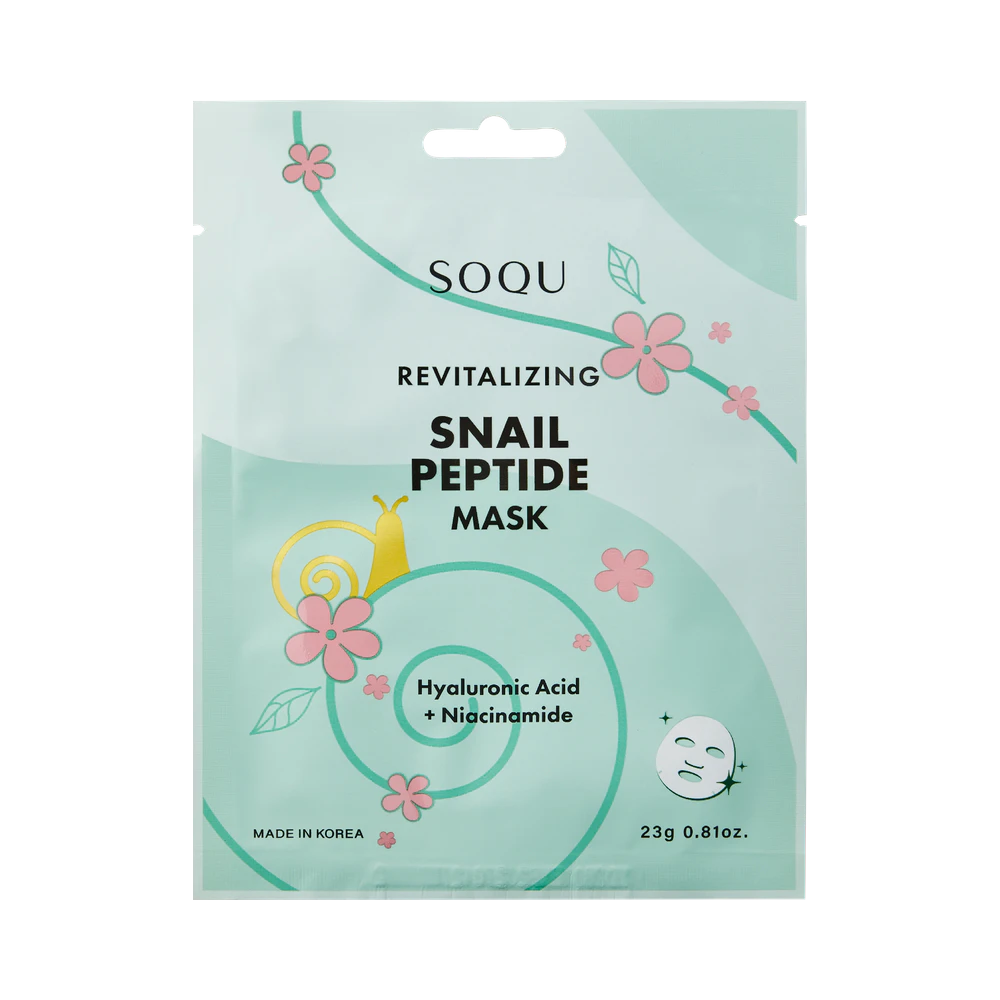 SOQU Snail Peptide sheet mask 1 st