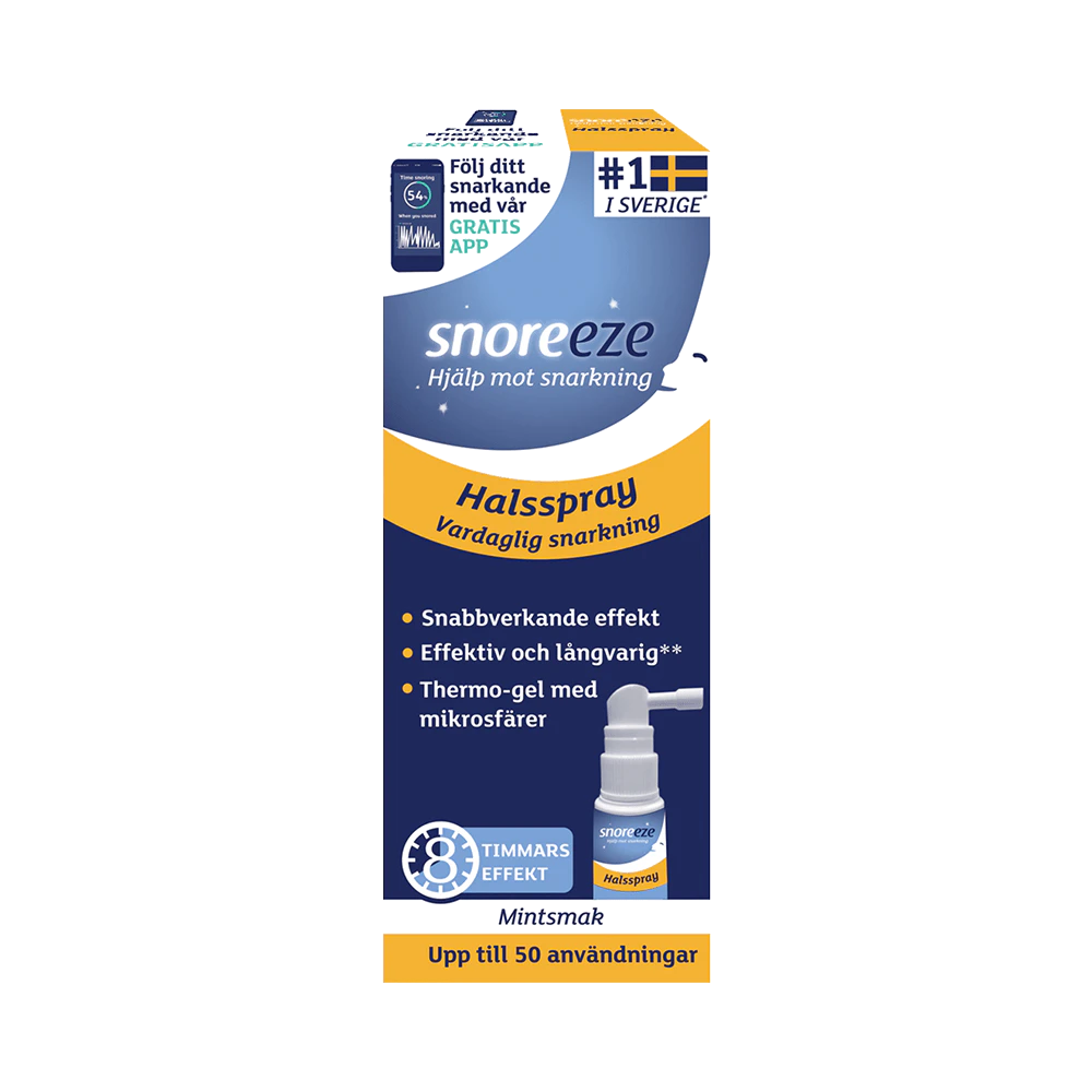 Snoreeze Upp till 50 användningar halsspray 23,5 ml
