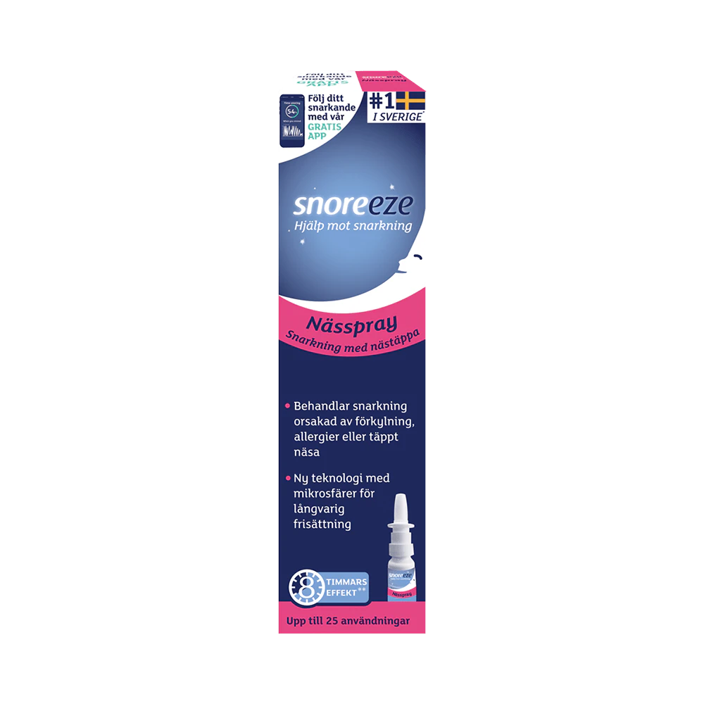 Snoreeze 25 användningar nässpray 10 ml