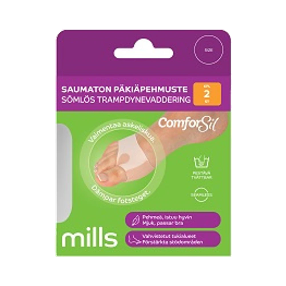 Mills Comforsil sömlöst trampdyneskydd L 1 par