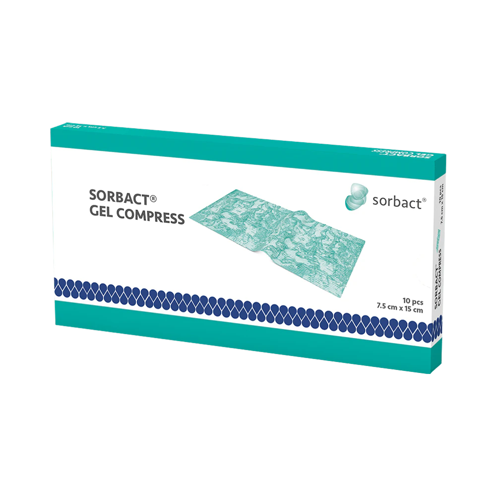 Sorbact Gel Compress 7,5 x 15 cm gelkompress 10 st