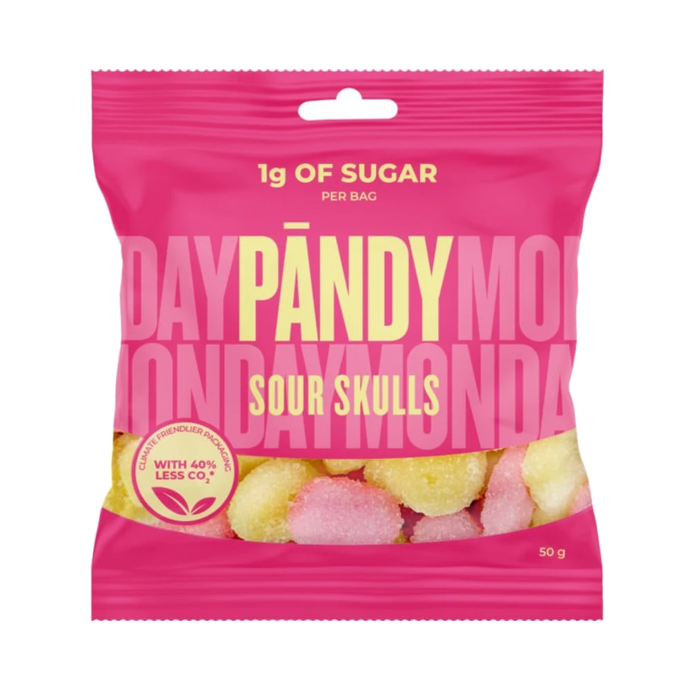 Pändy Candy Sour Skulls godis 50 g