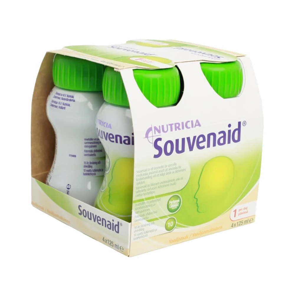 Nutricia Souvenaid Vanilj näringsdryck 4 x 125 ml