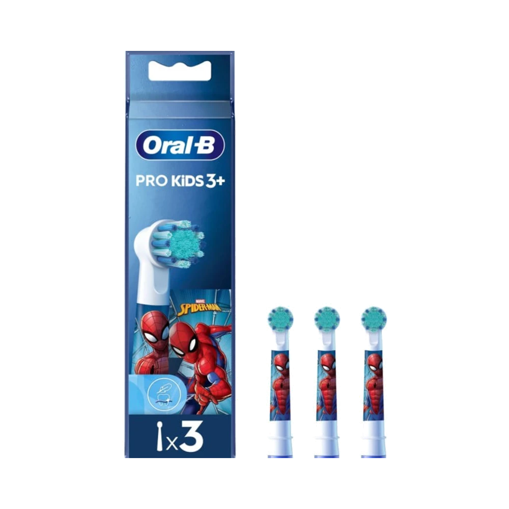 Oral-B Pro Kids med Spiderman borsthuvuden 3 st