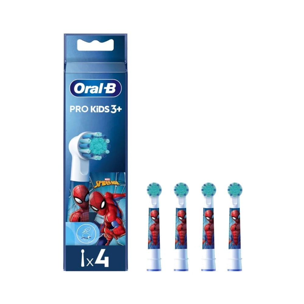 Oral-B Pro Kids Spiderman borsthuvuden 4 st