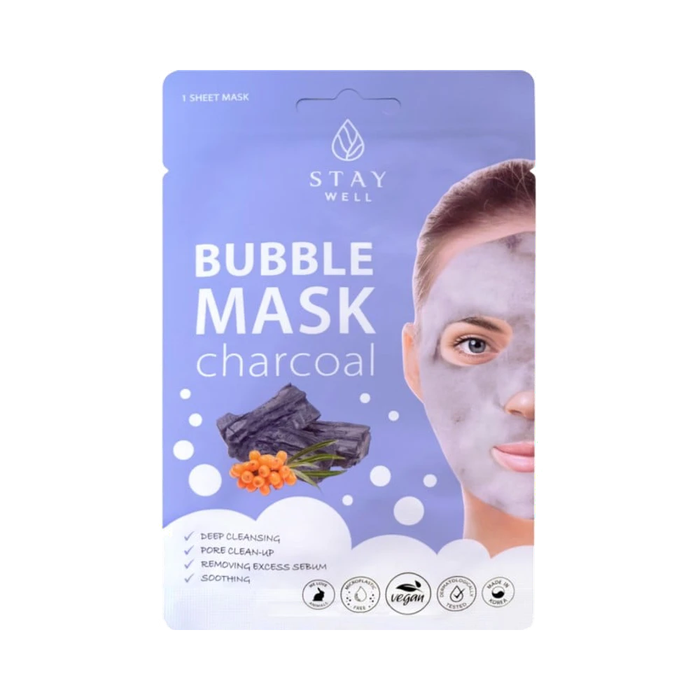 Stay Well Deep Cleansing Bubble Charcoal ansiktsmask 20 g