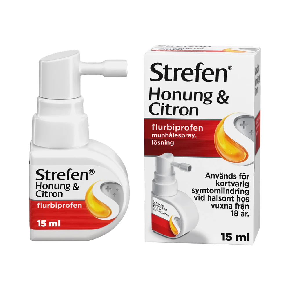 Strefen Honung & Citron 16,2 mg/ml munhålespray, lösning 15 ml