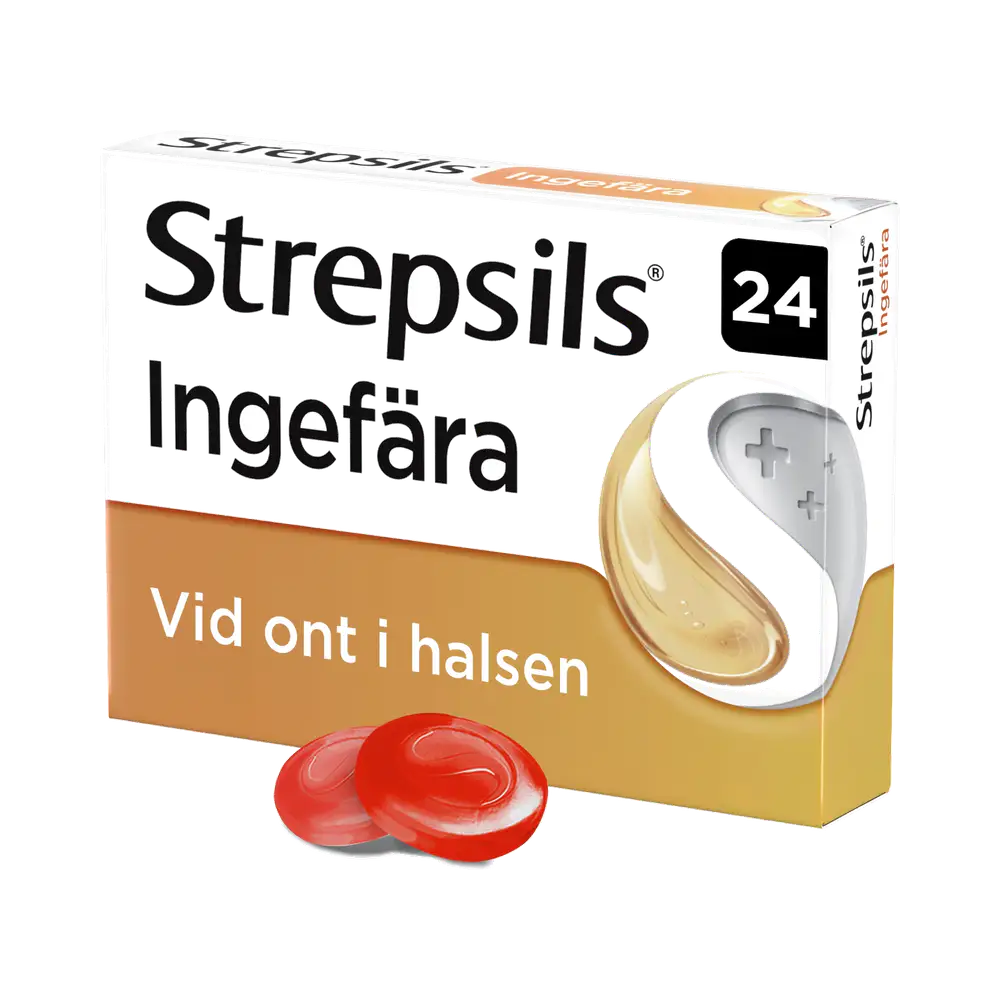 Strepsils Ingefära sugtablett 24 st