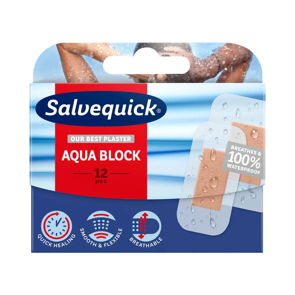 Salvequick Aqua block plåster 12 st