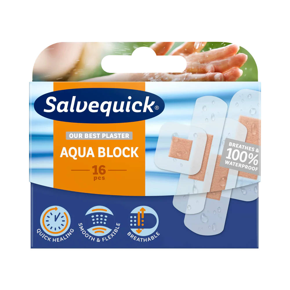 Salvequick Aqua block plåster 16 st