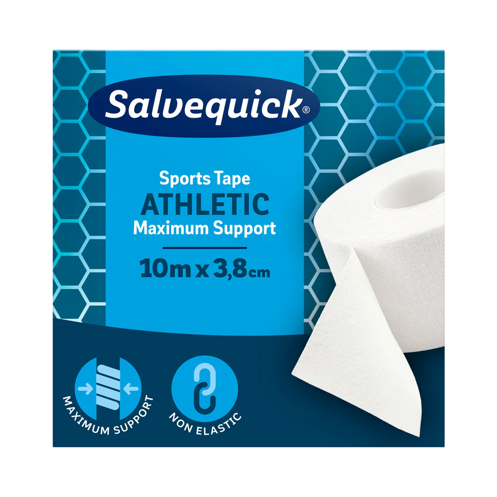 Salvequick Sport Tape bomullstejp 10 m x 3,8 cm