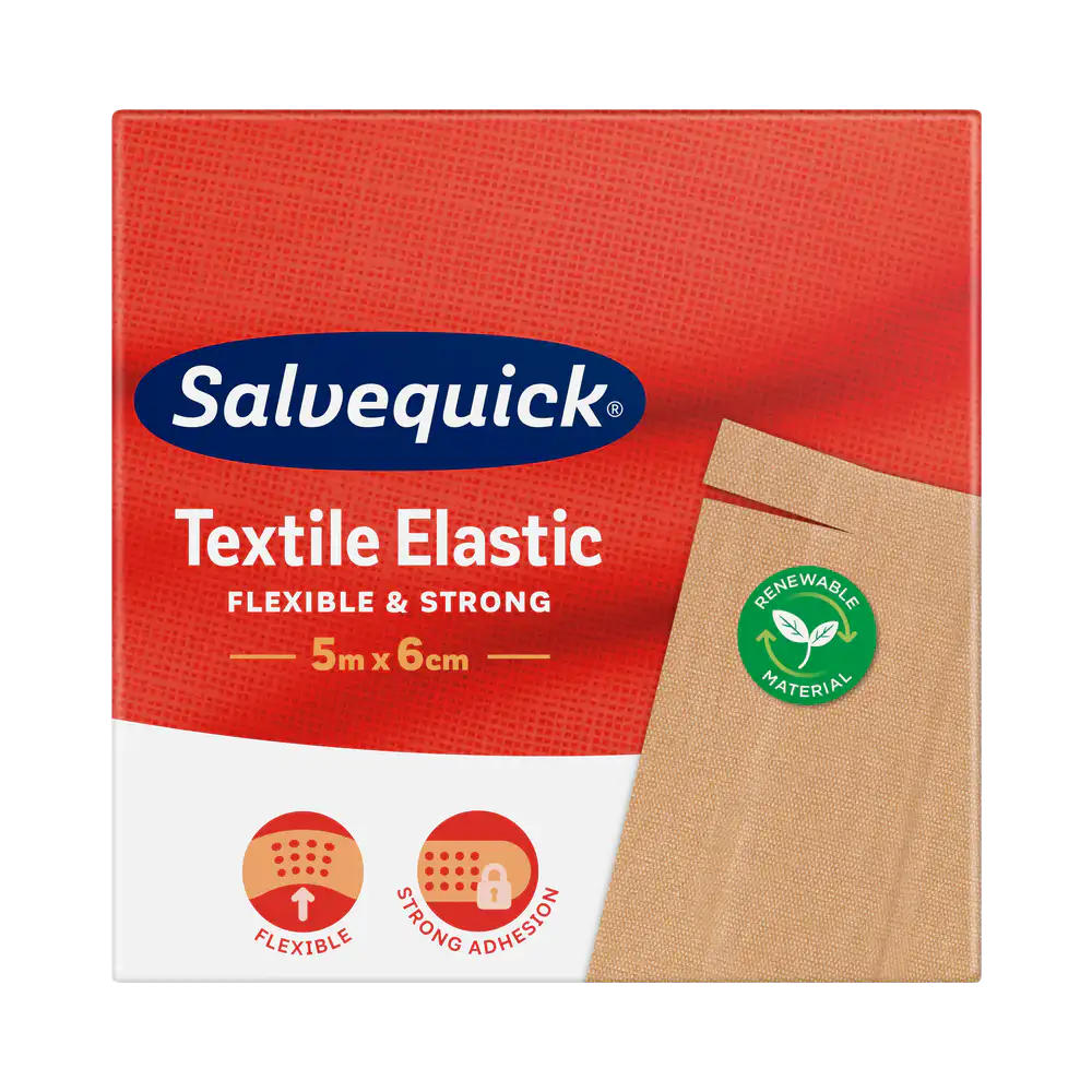 SalvequickMED Textile Elastic plåster 5 m x 6 cm