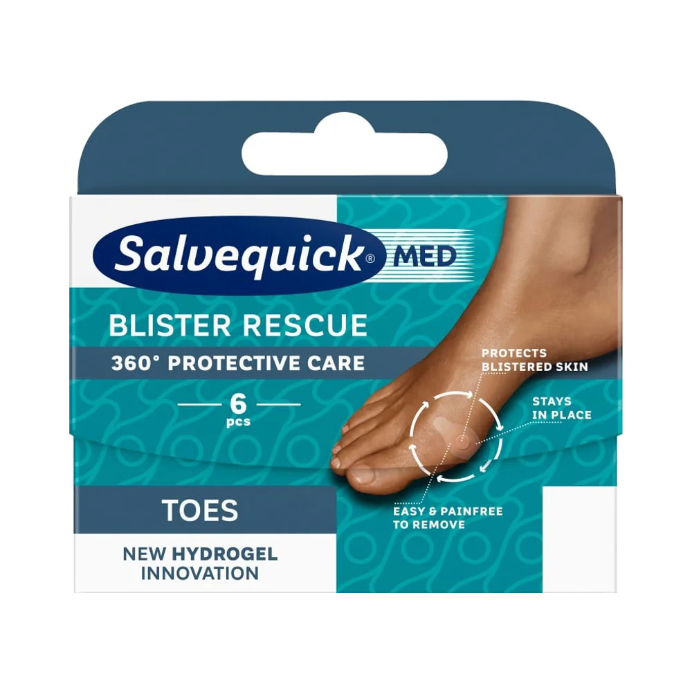 Salvequick SalvequickMED Blister Rescue Toes plåster 6 st