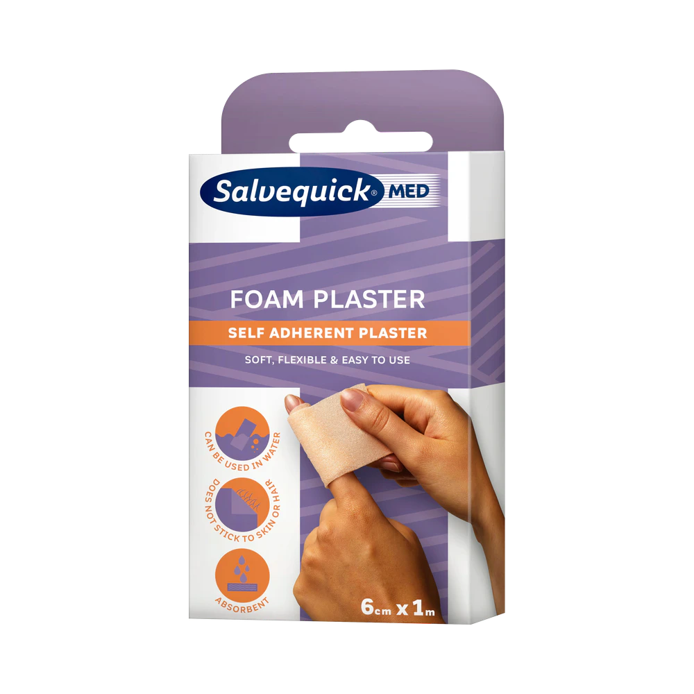 SalvequickMED Foam Plaster plåster 6cm x 1m