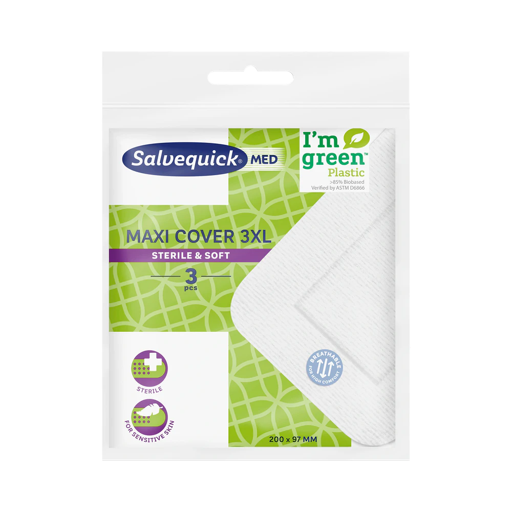 Salvequick MED Maxi Cover Sterile & Soft 3XL 20 x 9,7 cm förband 3 st