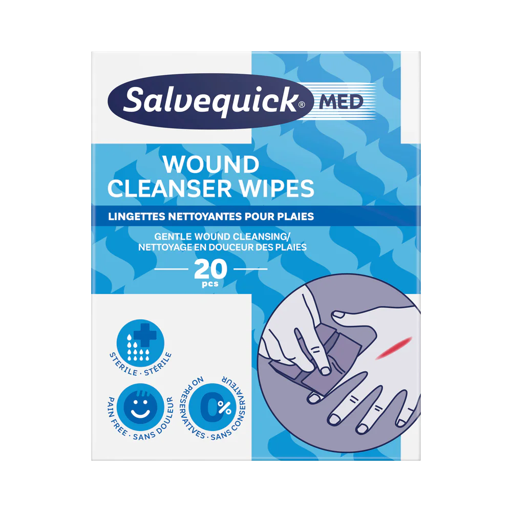 Salvequick MED Wound Wipes cleanser 20 st