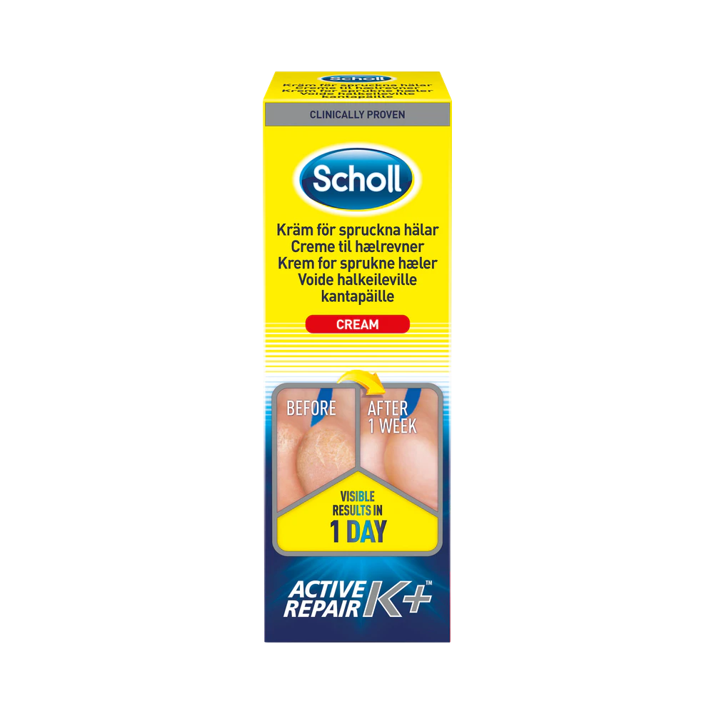 Scholl för spruckna hälar K+ kräm 60 ml